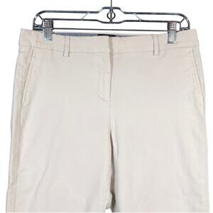 J Jill Womens Pants Oatmeal Beige Wearever Collection Refinded Woven Trouser 10P